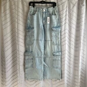 NEW with tags! Garage Light Blue Cargo Jeans
